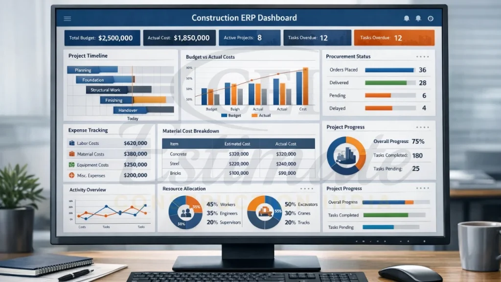 Enhancing Project Cost Accuracy with Advanced Construction ERP Software Tools